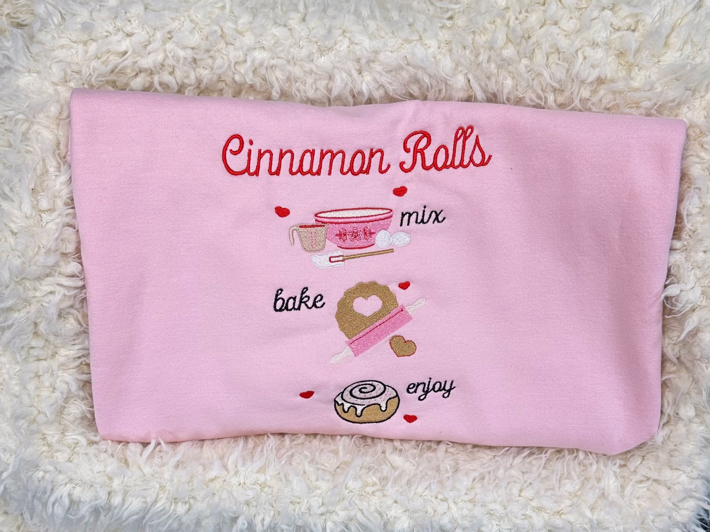 Cinnamon Roll Crewneck (embroidered)