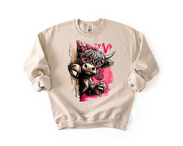 Susie Cow Crewneck - Hand Printed Sweatshirts in the USA