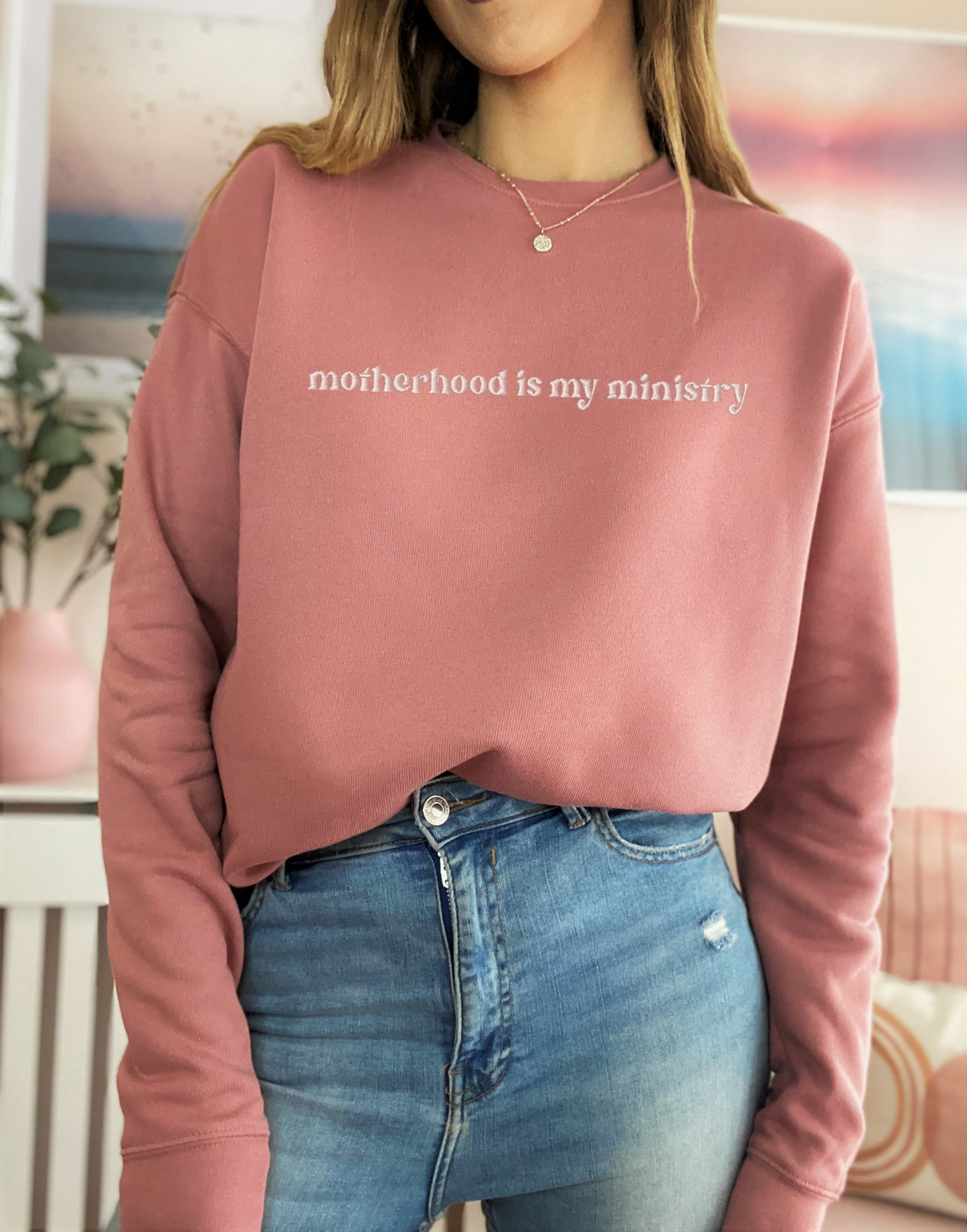 Motherhood is my Ministry Crewneck