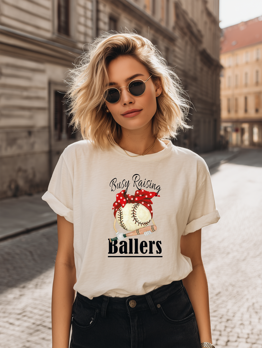 Ready to Press DTF Transfer - Busy Raising Ballers