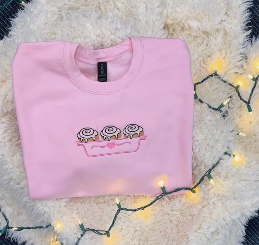 Cinnamon Roll Crewneck (embroidered)
