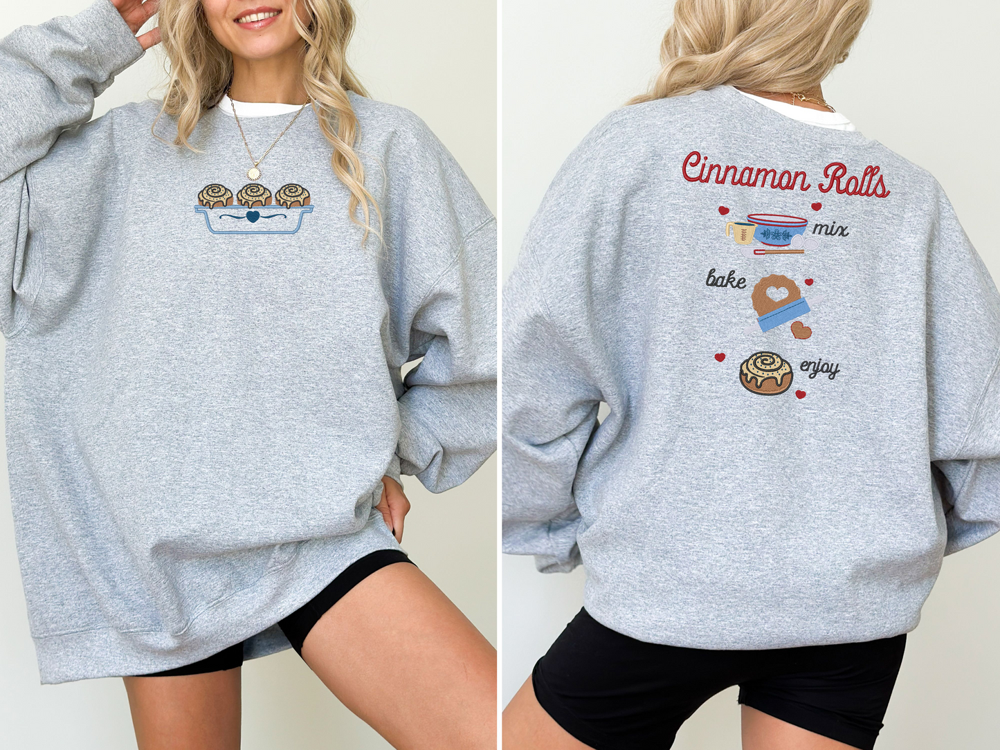 Cinnamon Roll Crewneck (embroidered)
