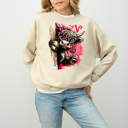 Susie Cow Crewneck - Hand Printed Sweatshirts in the USA