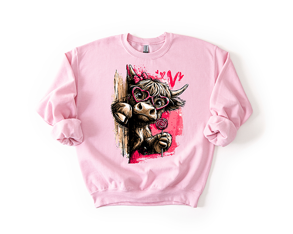 Susie Cow Crewneck - Hand Printed Sweatshirts in the USA