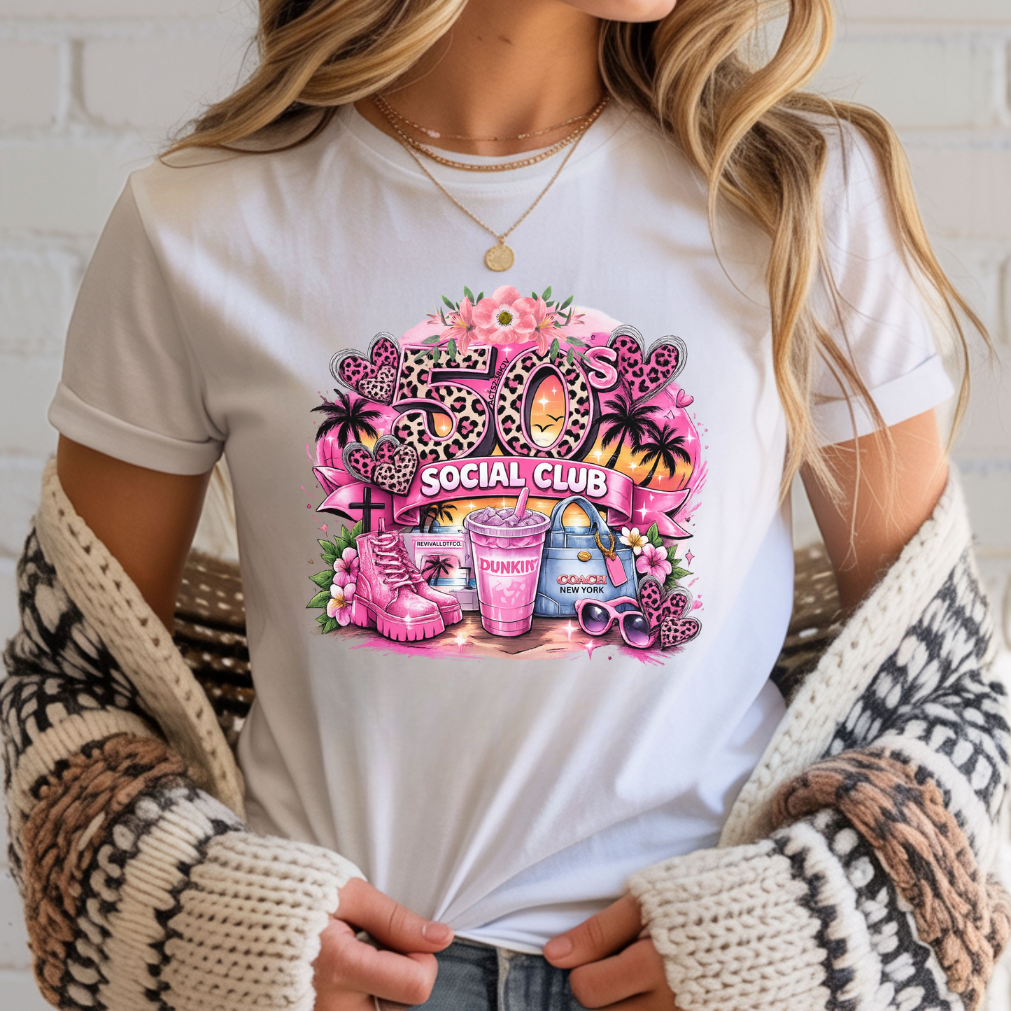 50's Social Club T-Shirt OR Ready To Press DTF Transfer