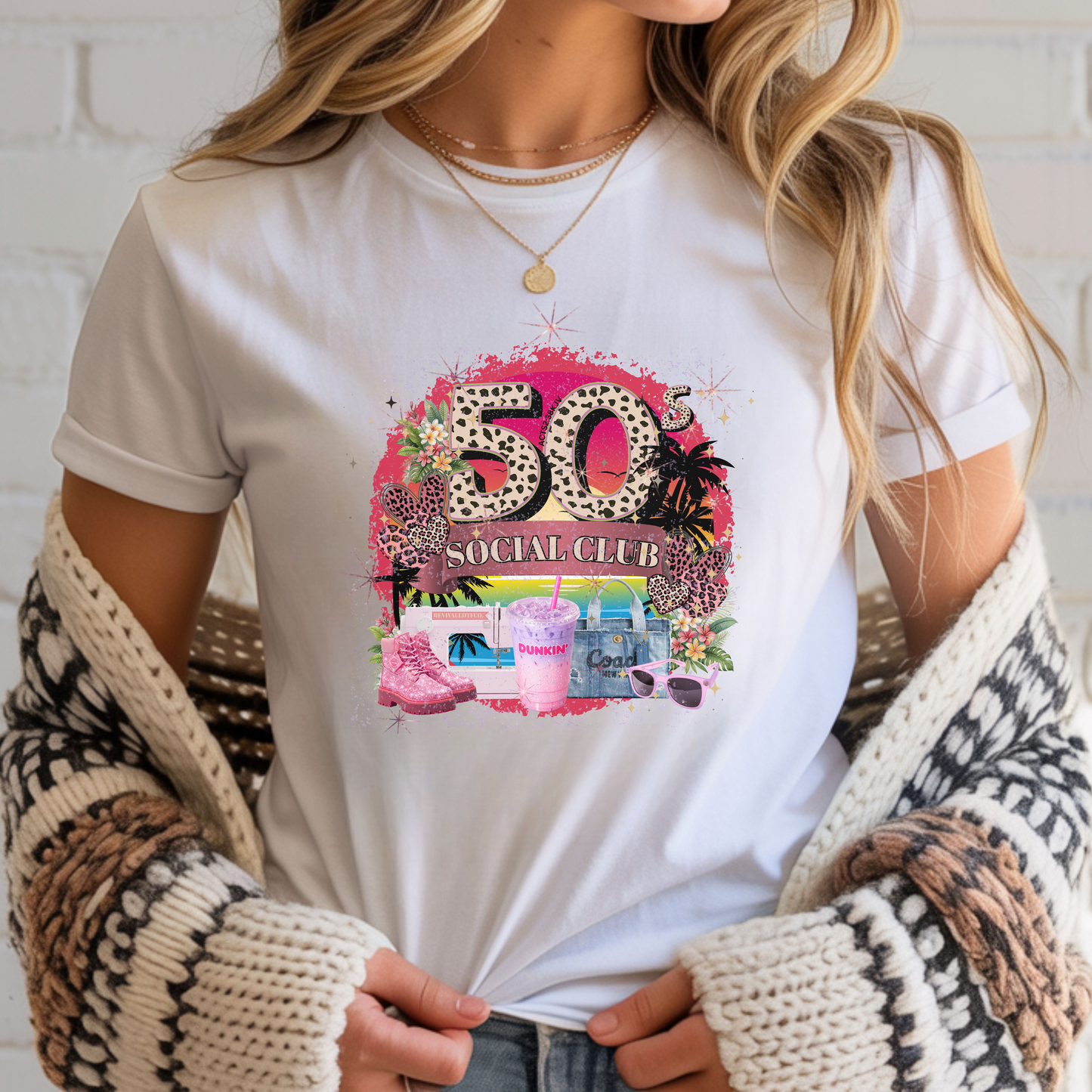 50's Social Club T-Shirt OR Ready To Press DTF Transfer