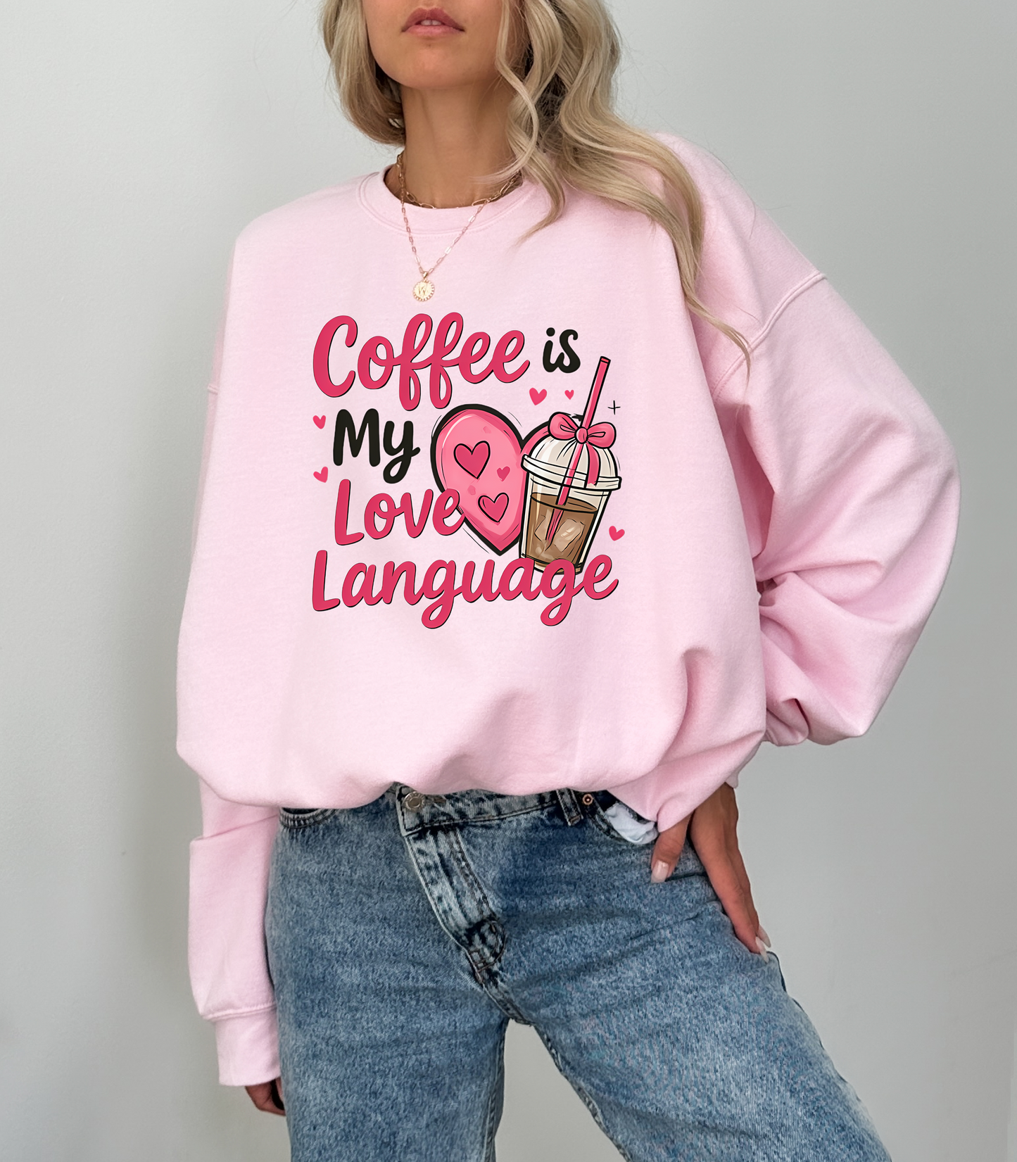 Pink Coffee Is My Love Language - Ready To Press DTF Transfer