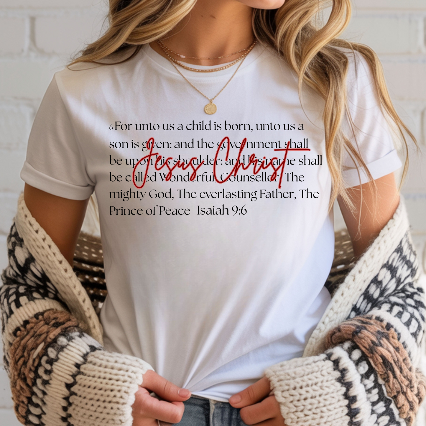 Isaiah 9:6 - Ready To Press DTF Transfer