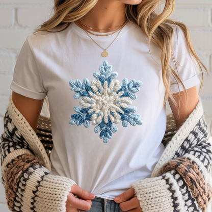Crochet Snowflake - Ready To Press DTF Transfer