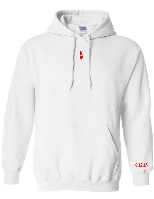 King and Queen of Heart Hoodies