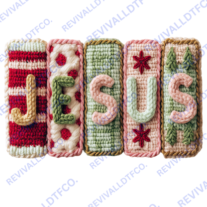 Crochet Jesus - Ready To Press DTF Transfer